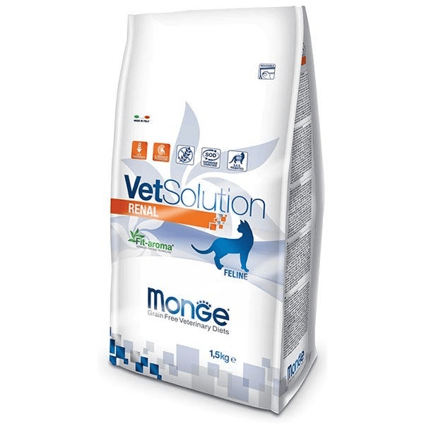 Monge Vetsolution Renal Linea Medica Cibo Secco Gatti Sacco 1,5 Kg