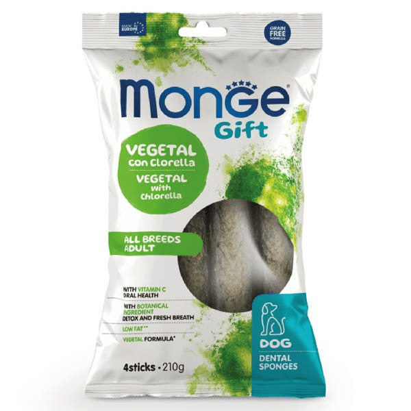 Monge Dental Sticks Con Clorella E Menta Per Cani Adulti All Breed 210G — confronto prezzi