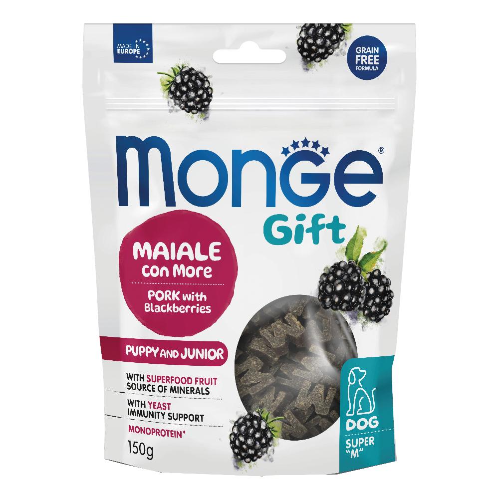 Monge dog super m gift puppy and junior maiale con more 150 g — confronto prezzi