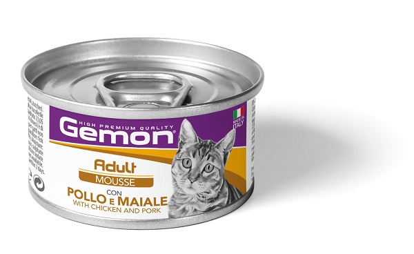 GEMON GATTO ADULT MOUSSE POLLO MAIALE 85GR (lattina)