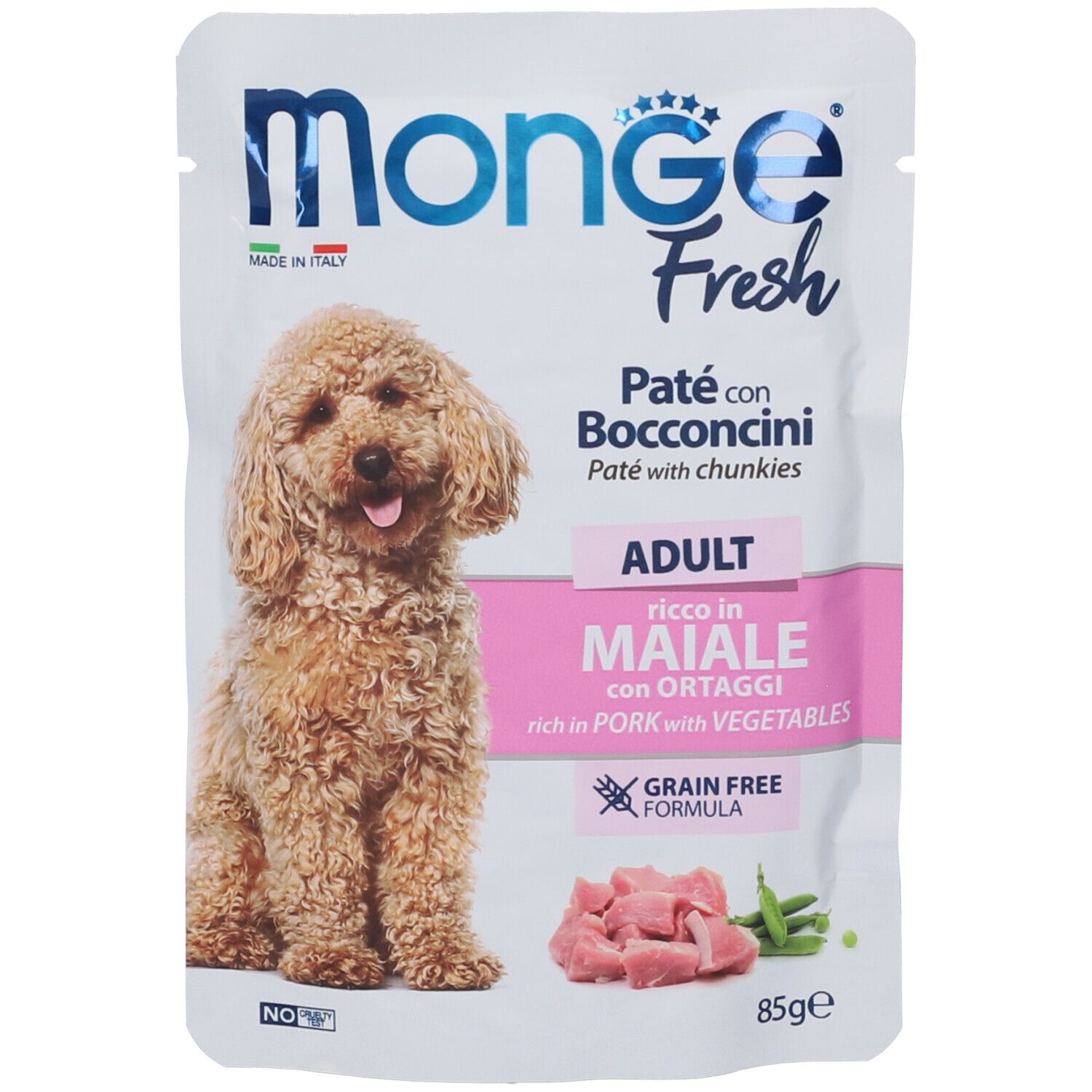 Monge Fresh Dog Adult Maiale Ortaggi 85 g Mangime