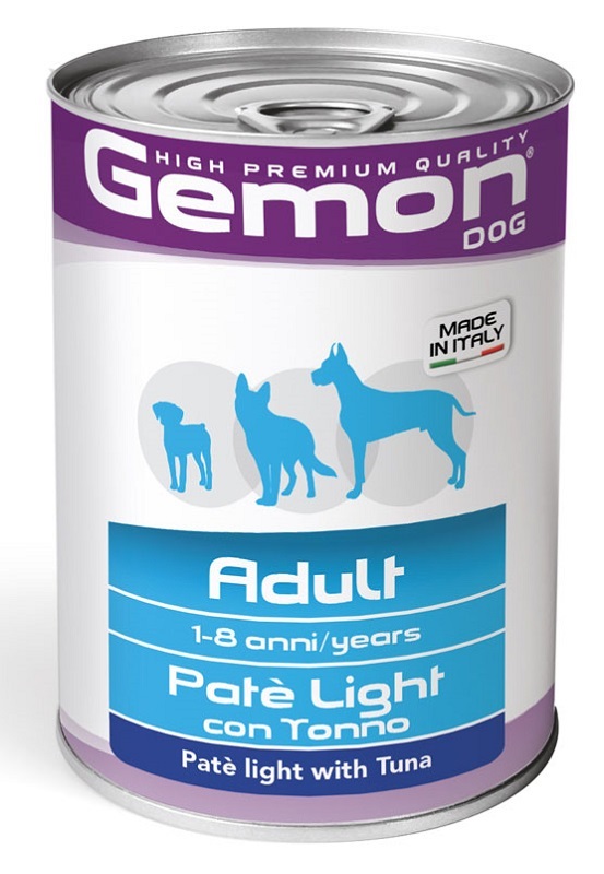 Gemon Pate' Light Tonno Cani 400 g Mangime