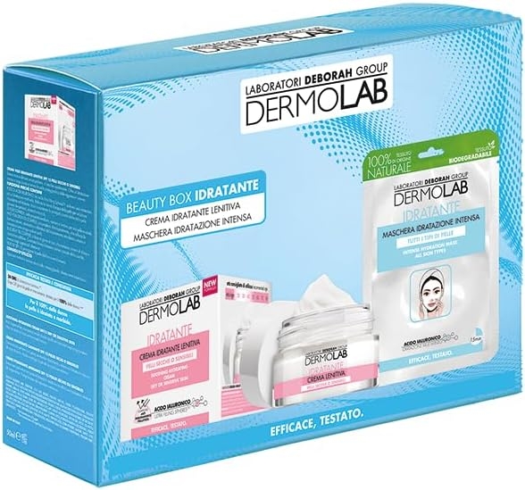 Deborah Dermolab Beauty Box Idratante Con Crema Idratante Lenitiva 50ml + Maschera Idratazione Intensa — confronto prezzi