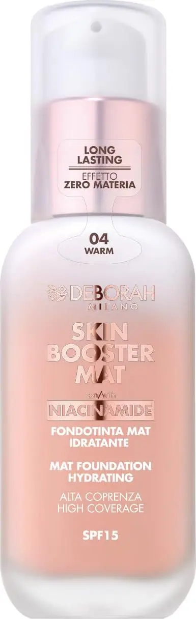 Deborah Skin Booster Mat N.04 Warm Fondotinta Mat Idratante Spf 15