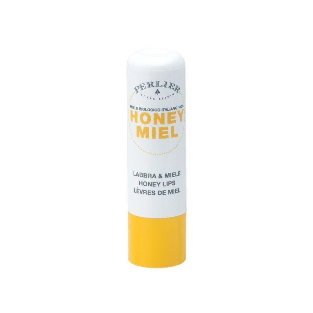 Perlier Labbra e Miele - Balsamo in stick per l'idratazione e la protezione delle labbra, 5,5 ml