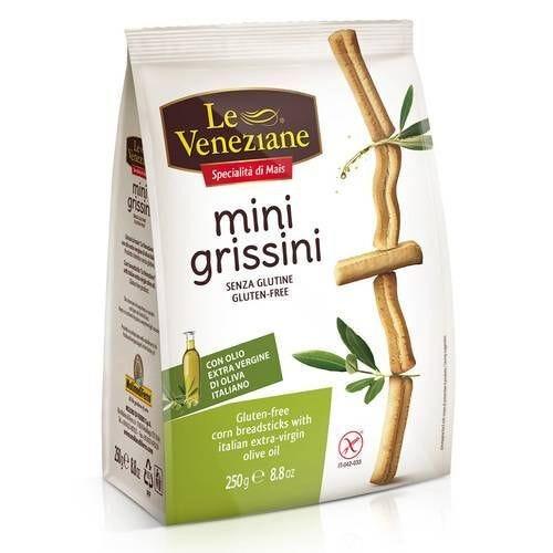 Le Veneziane Mini Grissini Con Olio Extra Vergine di Oliva Senza Glutine 250 g