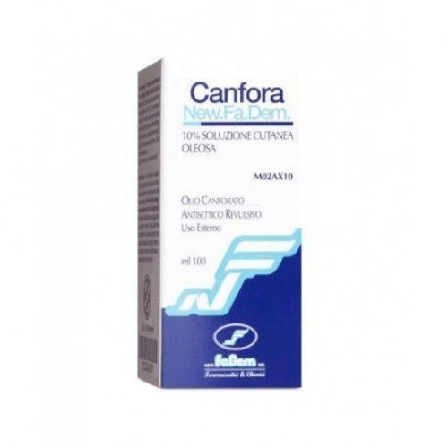 New Fa Dem Canfora 10% Soluzione Cutanea 100ml Analgesico Dolori Muscolari