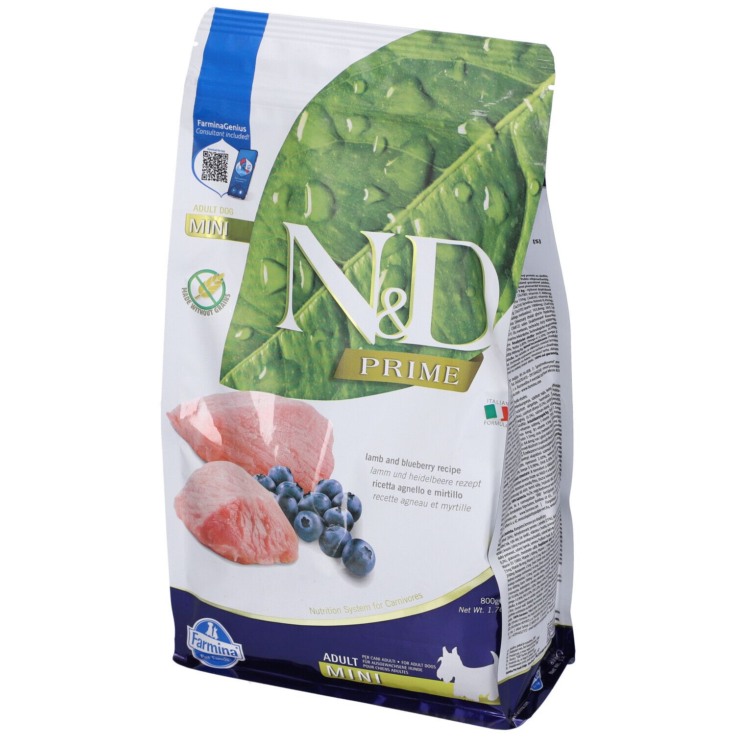 N&D Natural & Delicious Agnello E Mirtillo 800 g Mangime