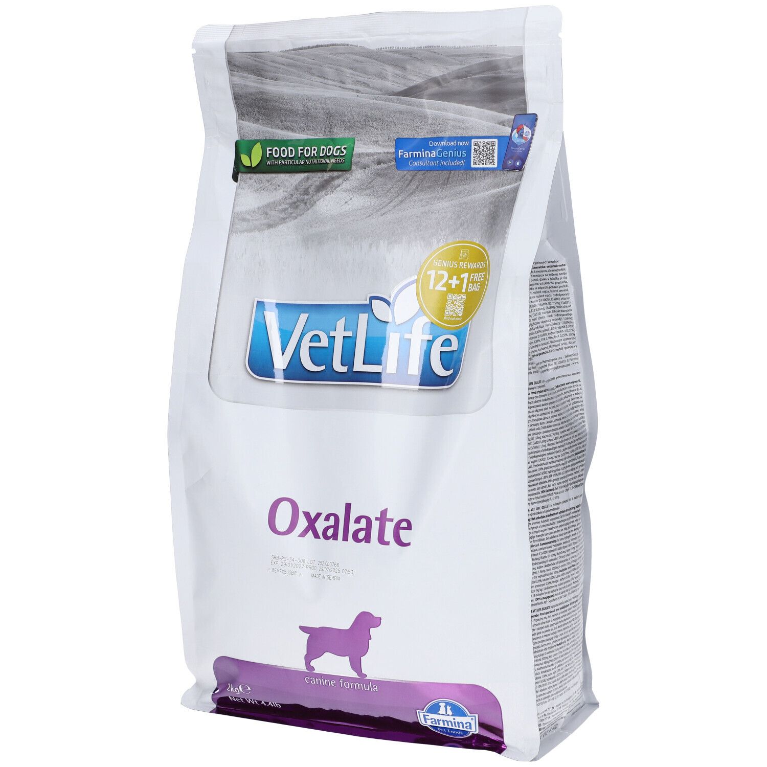 Vet life natural canine ossalaty 2 kg