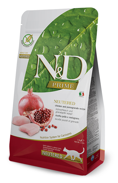 Farmina Gatto N&amp;D Prime Neutered Pollo &amp; Melograno 5 Kg