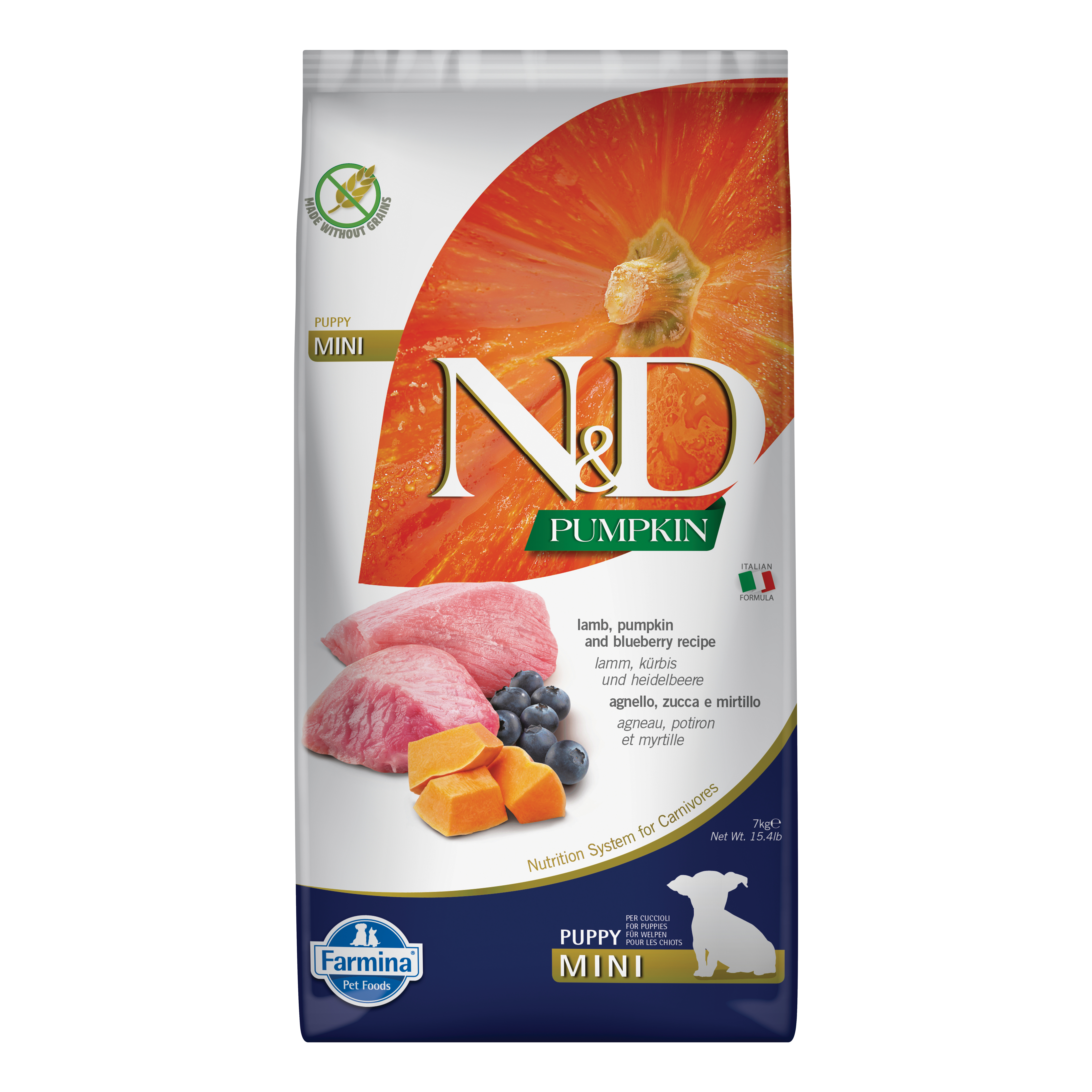 Farmina N&D Pumpkin Agnello E Zucca Cani Cuccioli Taglia Mini Sacco 7Kg — confronto prezzi