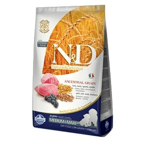 Farmina N&D Ancestral Grain Agnello E Mirtillo Cani Cuccioli Taglia Media E Grande Sacco 2,5Kg
