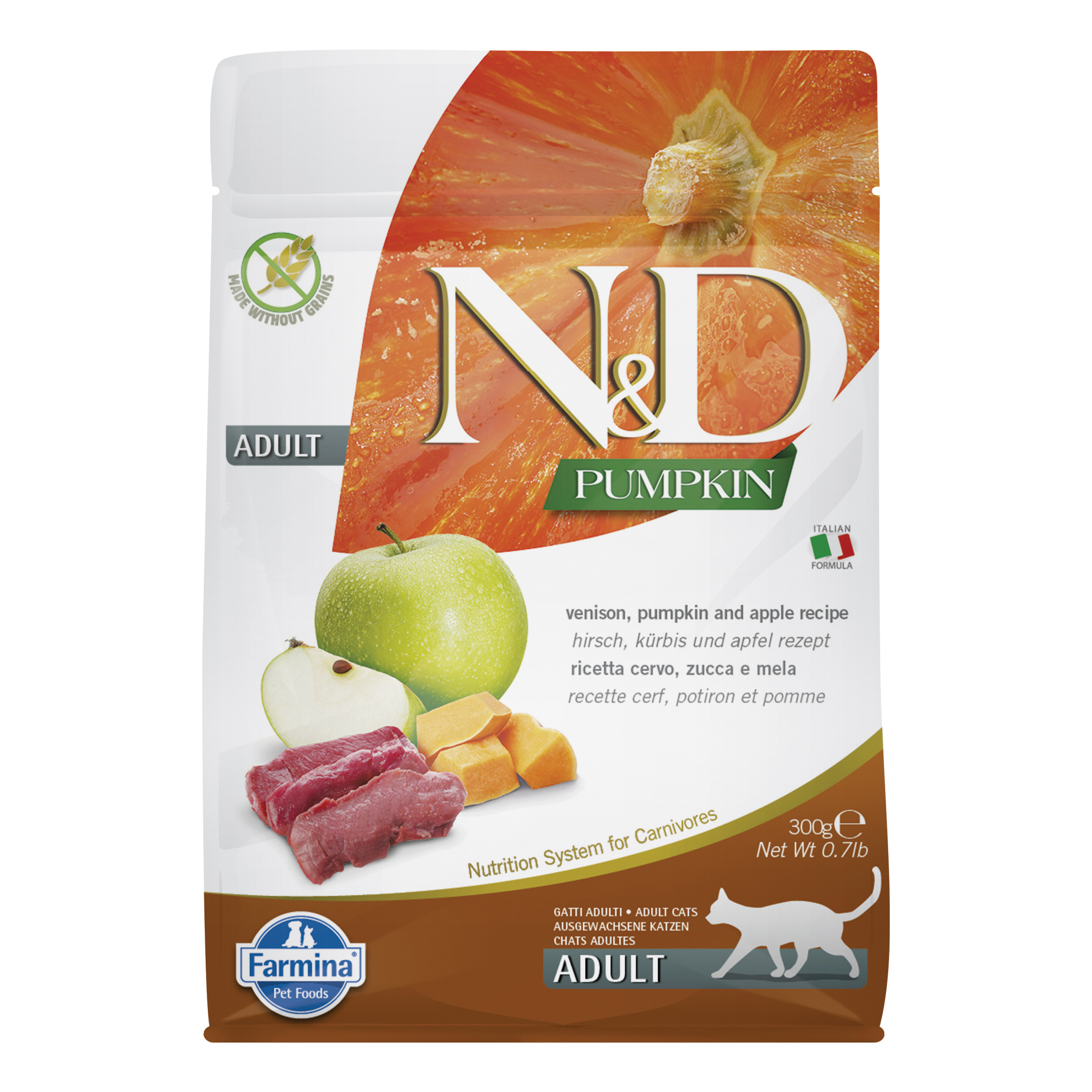 N&d pumpkin feline venison pumpkin and apple adult 300 g — confronto prezzi