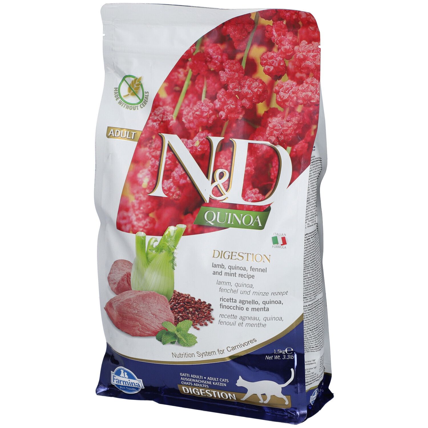 Farmina® N&D Quinoa Digestion Adult 1500 g Pellets