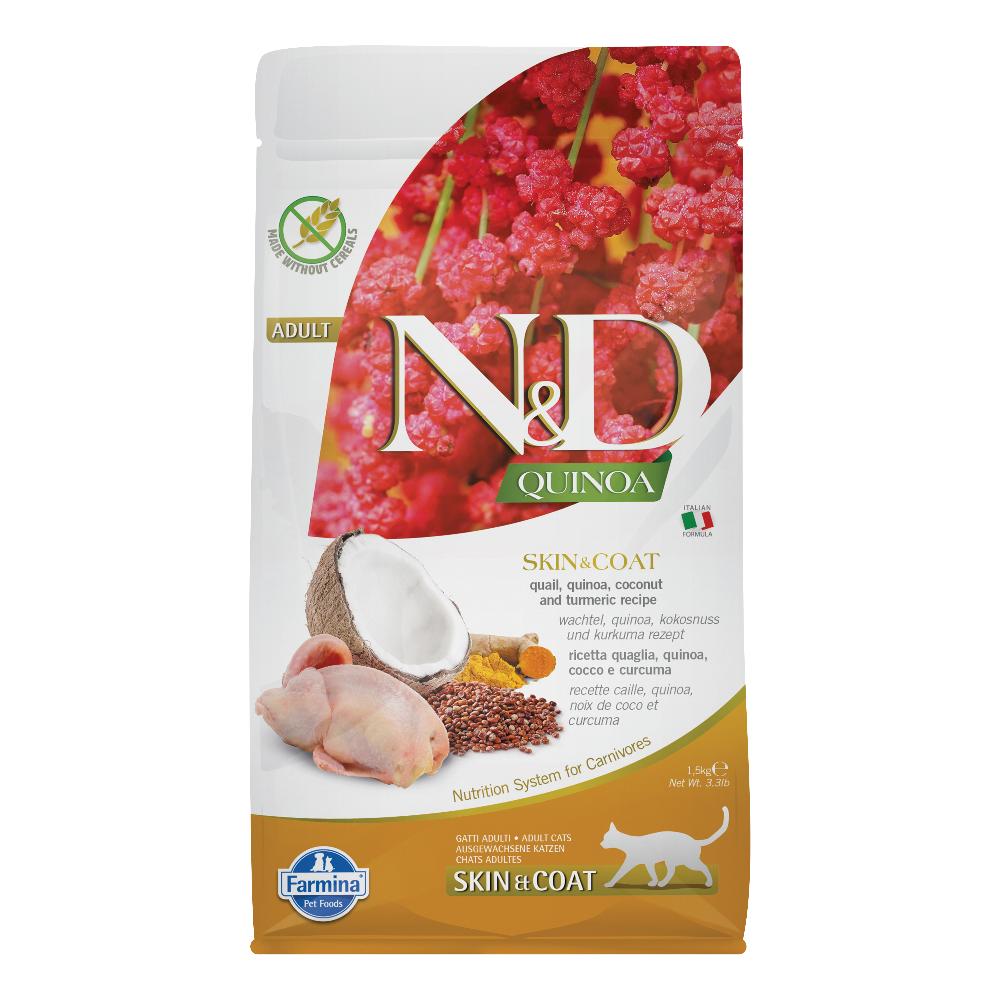Farmina® N&D Quinoa Skin & Coat Quail 1500 g Pellets