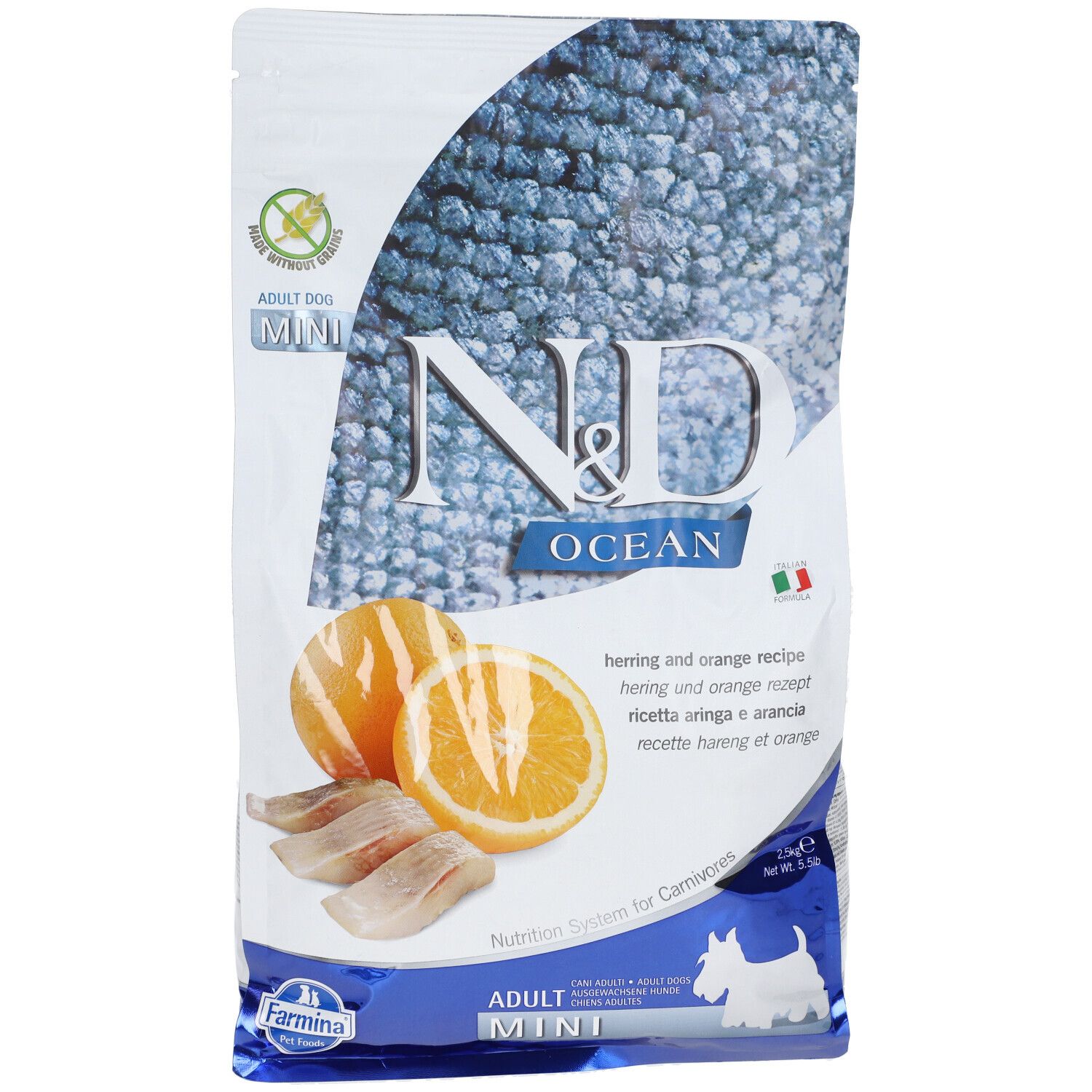 Farmina® N&D Ocean Herring & Orange Adult Mini 2500 g Pellets