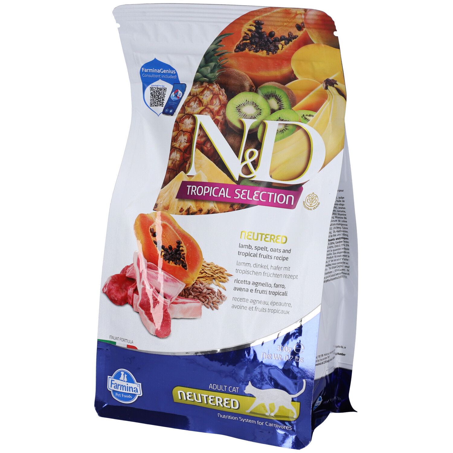 Farmina® N&D Cat Tropical Selection Lamb Neutered 300 g Mangime — confronto prezzi