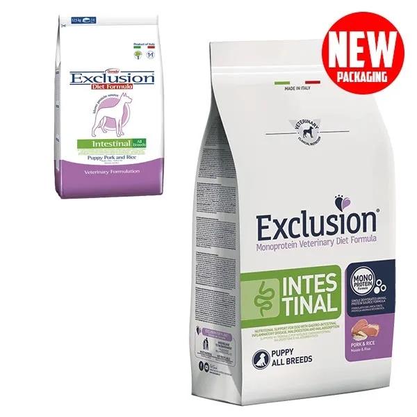 Exclusion Diet Intestinal Maiale e Riso Cibo Secco per Cuccioli Sacco da 800 g