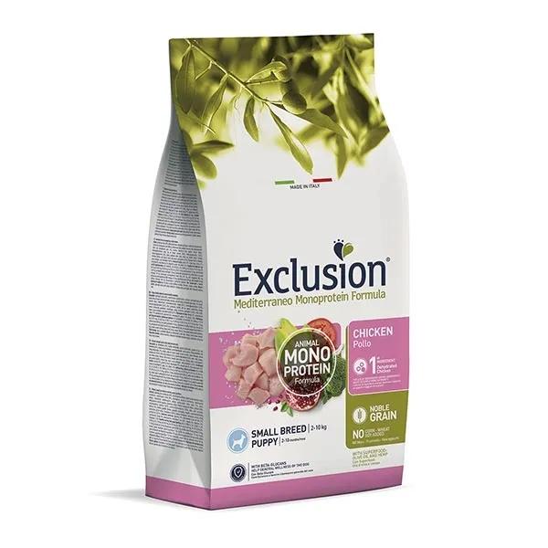 Exclusion Mediterraneo Monoproteico Puppy Pollo Alimento Cuccioli Sacco Da 2 Kg