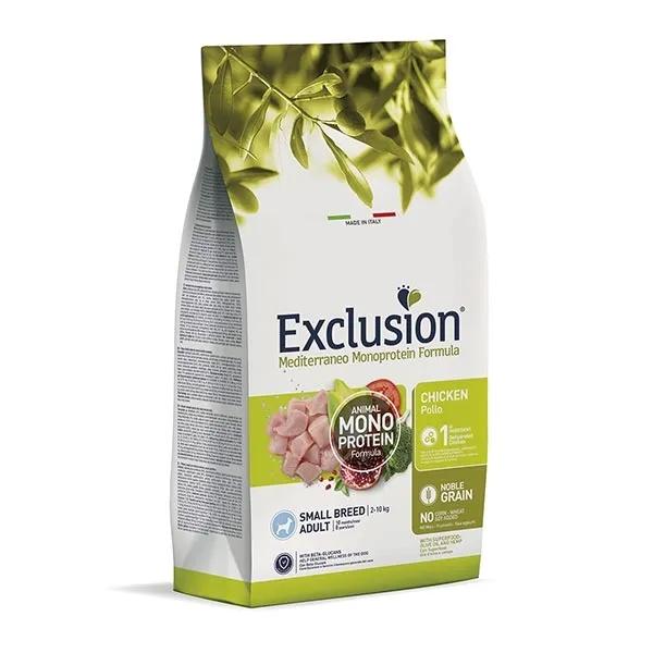 Exclusion Exclusion Exclusion Exclusion Mediterraneo Monoprotein Adult Small Breed con Pollo
