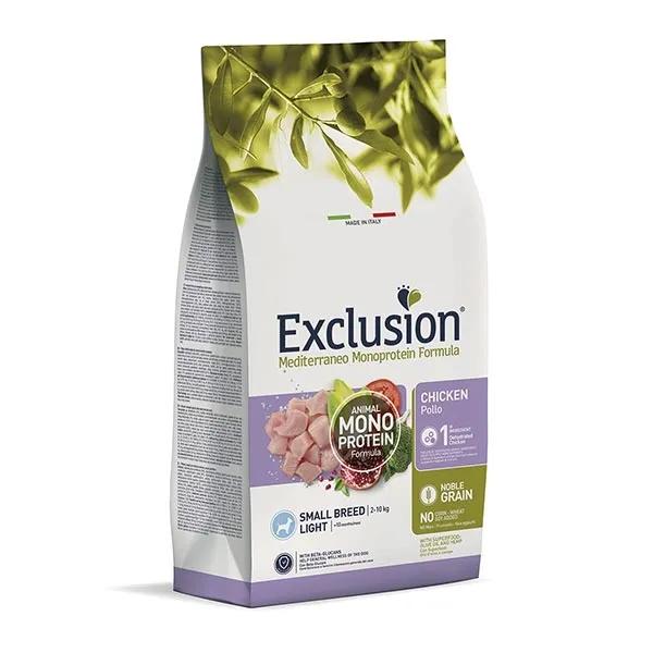 Exclusion Mediterraneo Monoprotein Light Small Breed con Pollo 2 kg