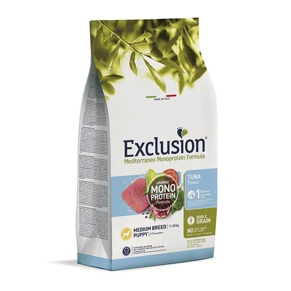 Exclusion Mediterraneo Monoprotein Puppy Cibo Secco per Cuccioli di Taglia Media 3 kg