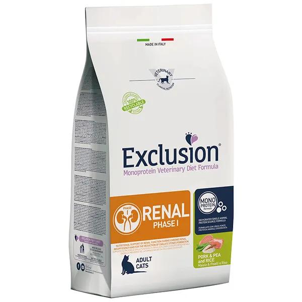 Exclusion Monoprotein Diet Renal Gatto Adulto Phase1 con Maiale Piselli e Riso 1,5 kg