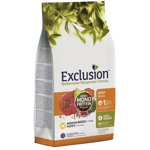 Exclusion Mediterraneo Monoprotein Puppy Medium Breed con Manzo 3Kg
