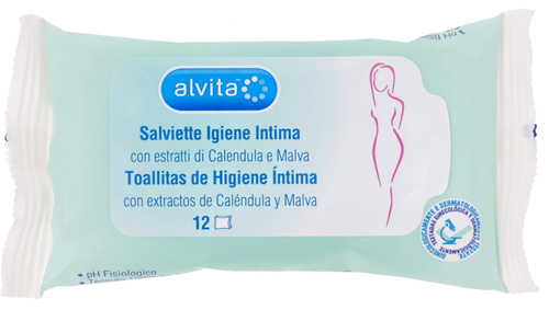 Alvita Salviettine Per Igiene Intima 12 Pezzi