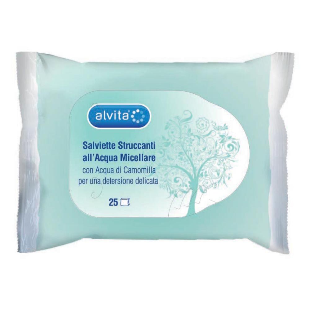 Alvita Salviette Struccanti All'Acqua Micellare, 25 Pezzi — confronto prezzi