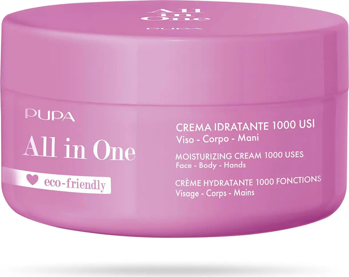 Pupa All In One Crema Idratante 1000 Usi Viso Corpo E Mani 350ml