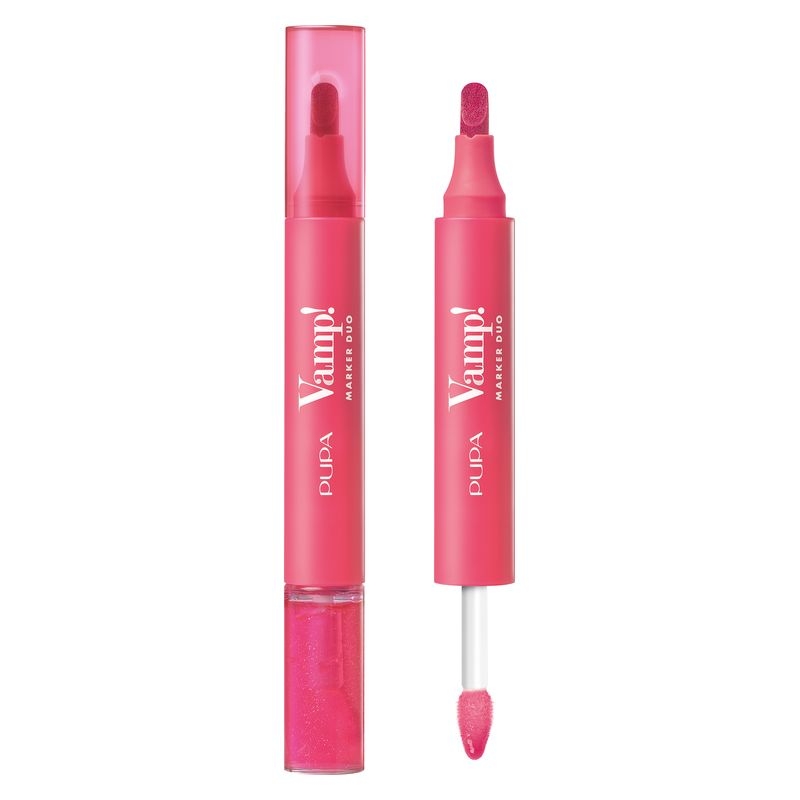 Pupa Vamp! Marker Duo 006 Dragon Fruit Tinta Labbra E Oil-gloss 4ml