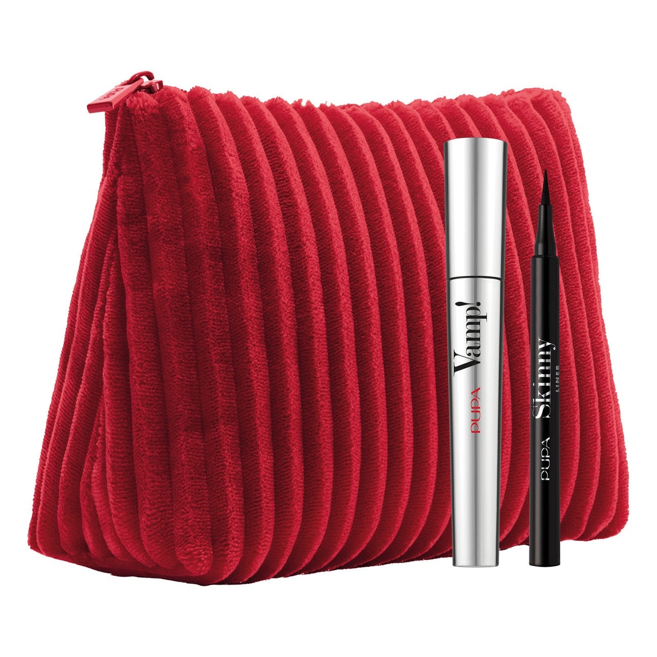 Pupa Vamp! & Skinny Liner Kit Vamp! Mascara Extra Nero + Skinny Liner + Pochette In Velluto