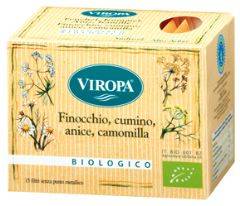 Viropa Finocchio Cumino Anice Camomilla Tisana Biologica 15 Filtri