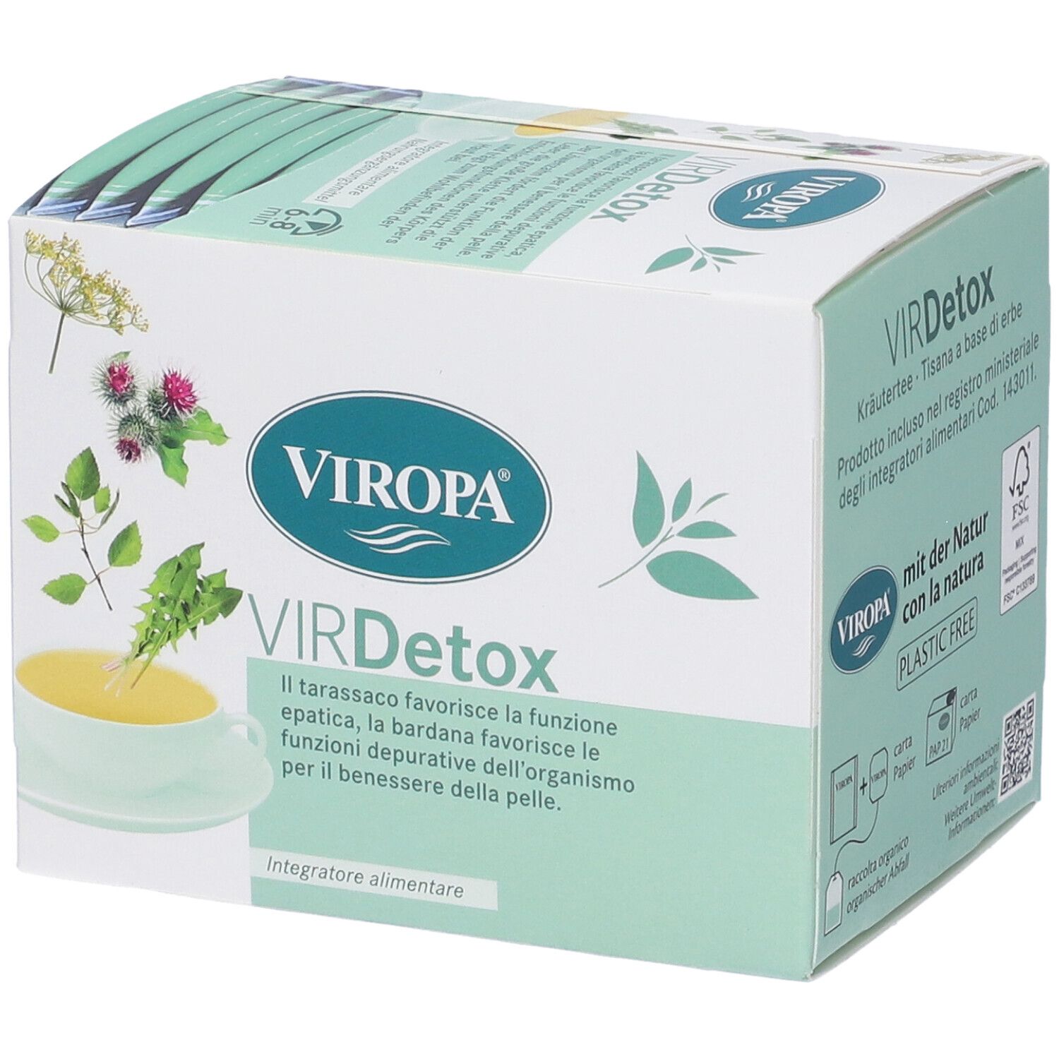 Viropa Virdetox Bustine Filtro 30 g filtro — confronto prezzi