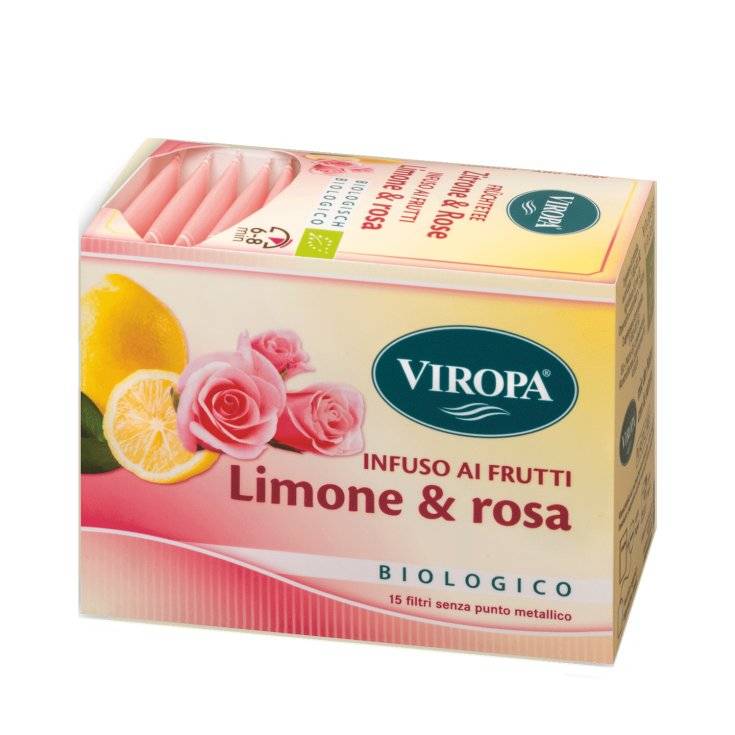 Viropa Infuso Limone E Rosa Bio Filtri 36 g Bustine filtro