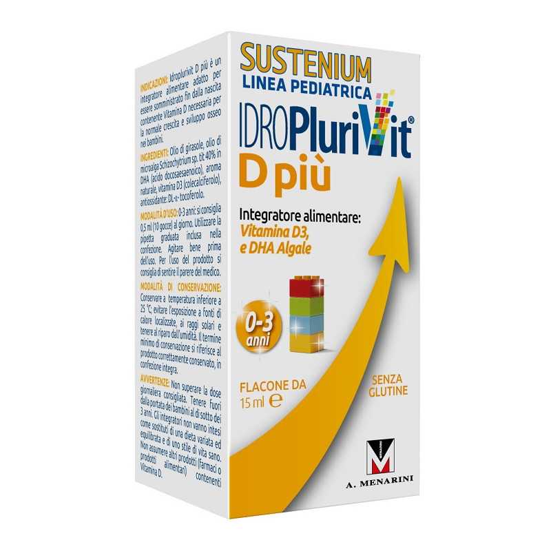 Idroplurivit D+ Sustenium 15ml — confronto prezzi