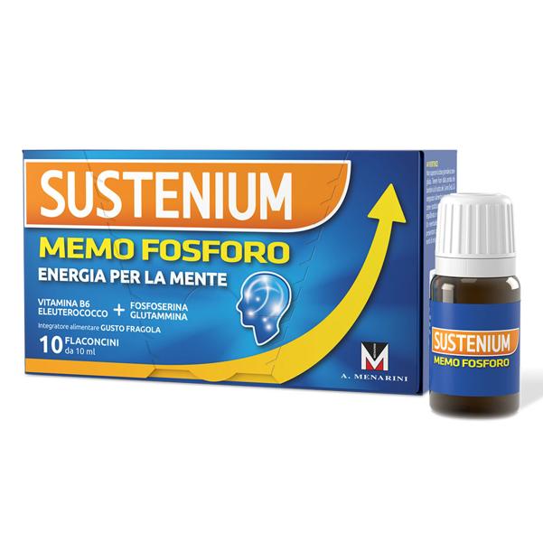 Sustenium Memo Fosforo Integratore Memoria e Concentrazione 10 Flaconcini
