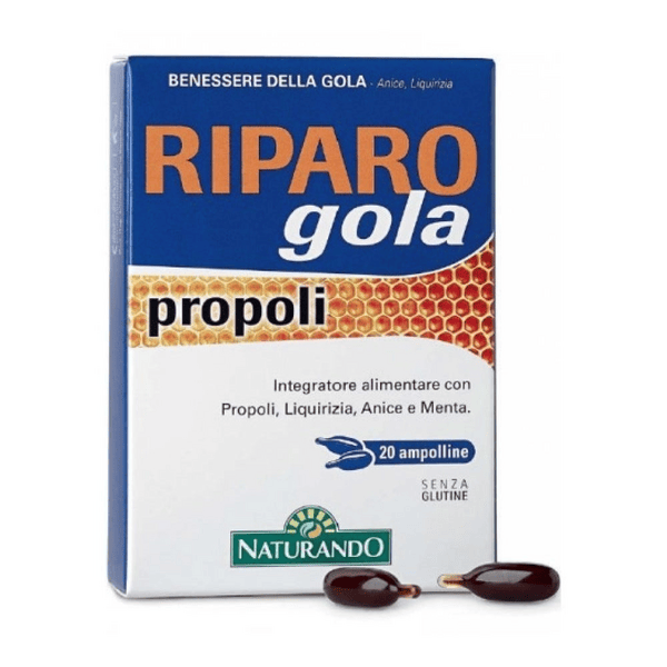 Riparo Gola Propoli Lenisce e protegge la gola 20 Compresse