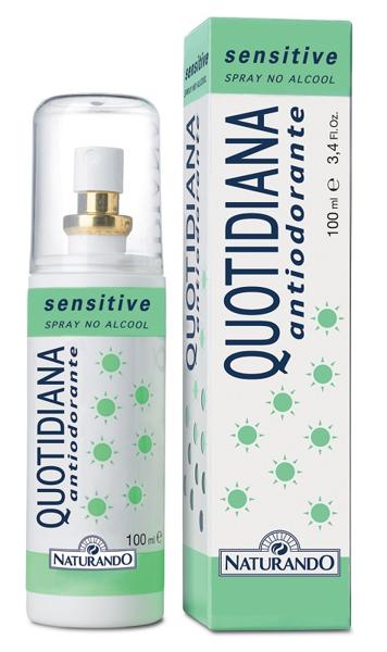 Naturando Quotidiana Antiodor Spray Sens 35 ml Deodorante Naturale per Pelli Sensibili e Delicate