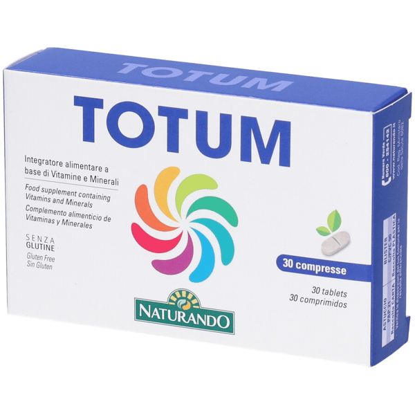 Naturando Totum 30 Compresse Integratore Multivitaminico e Minerale per Energia e Vitalità