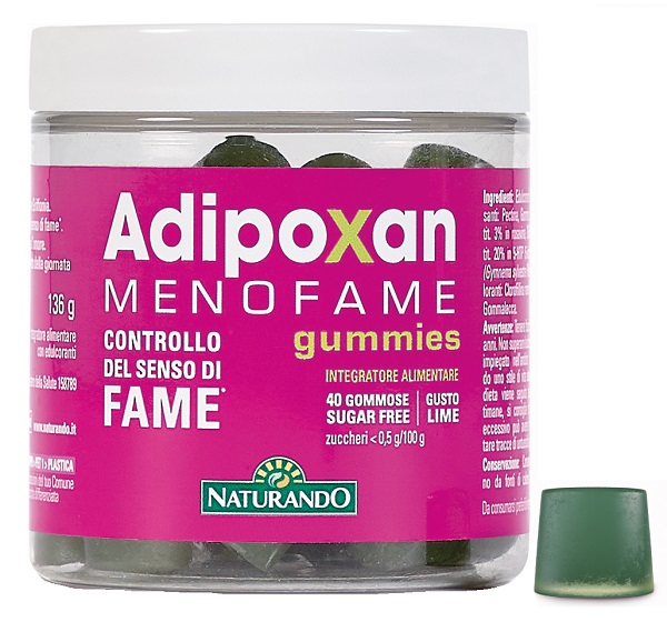 Naturando Adipoxan Menofame 40 Gummies Integratore per Controllo del Senso di Fame