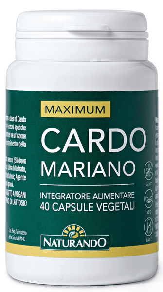 Naturando Maximum Cardo Mariano 40 Capsule Integratore Depurativo e Protettivo per il Fegato