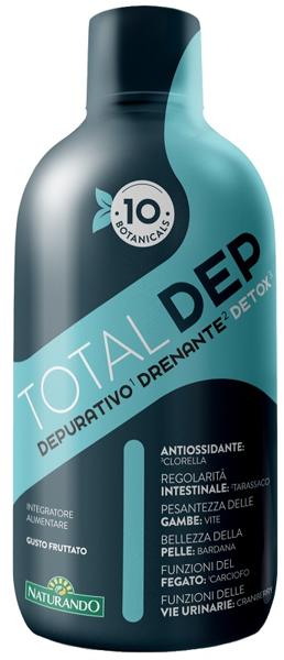 Naturando Total Dep 500 ml Integratore Drenante e Depurativo Naturale per Fegato e Organismo