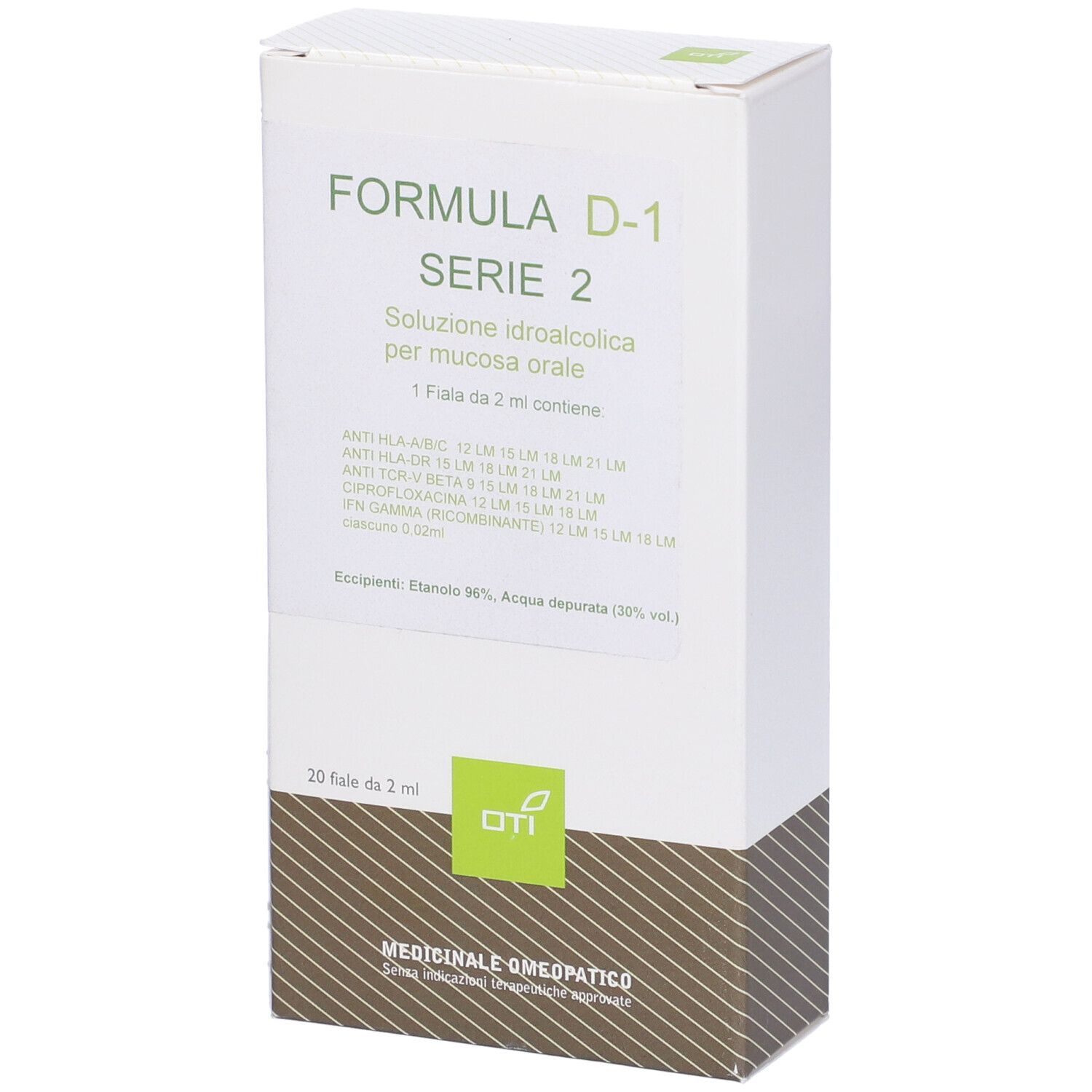 Oti Formula D-1 Serie 2 Composto Medicinale Omeopatico 20 Fiale Idroalcoliche — confronto prezzi