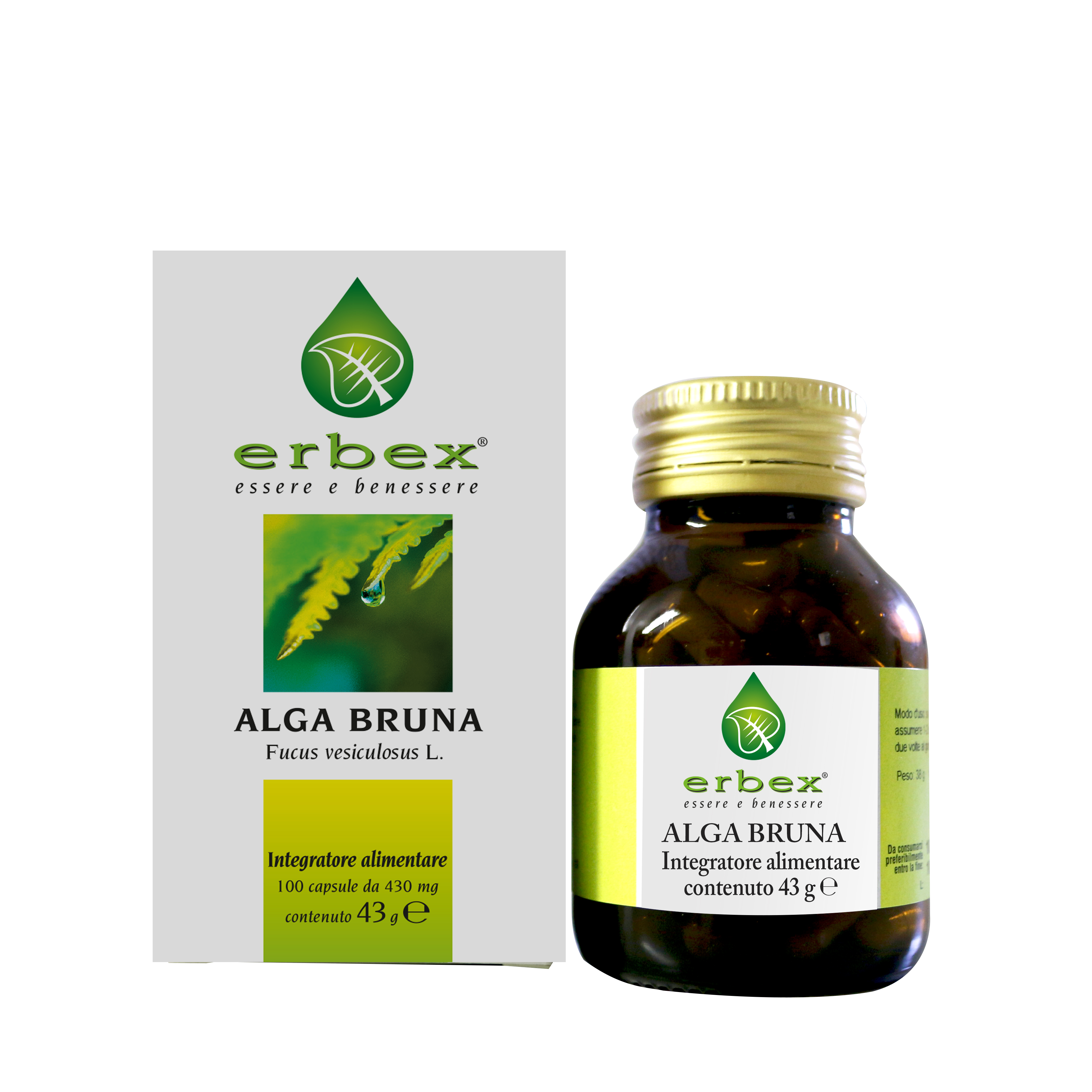 Erbex Alga Bruna Capsule 43 g