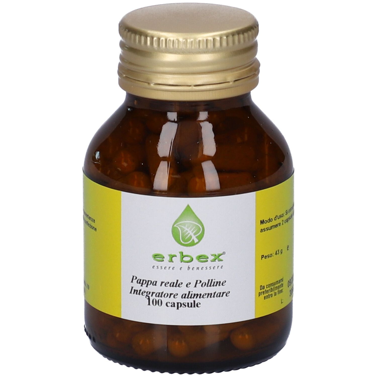 Erbex Pappa Reale Polline Capsule 43 g
