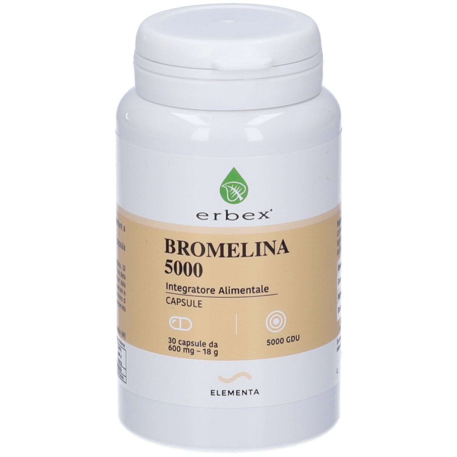 Erbex Bromelina 5000 Capsule 18 g