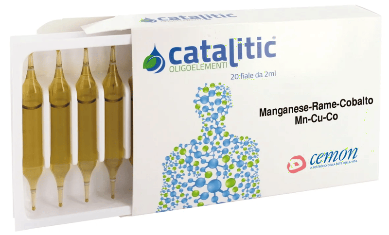 Cemon Catalitic Oligoelementi Manganese Rame Cobalto 20 Fiale da 2 ml