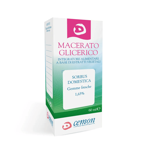 Cemon Sorbus Domestica Gemme Fresche 60 ml Integratore Alimentare Gemmoderivato per Circolazione Venosa
